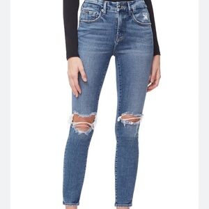 Good American Good Leg Skinny Crop Indigo 320